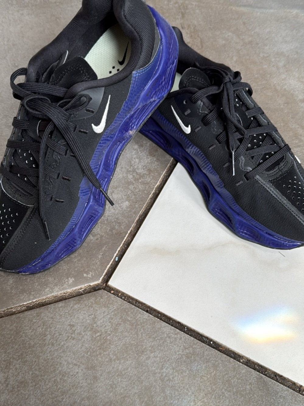 Nike Black and Purple Casual Trainers